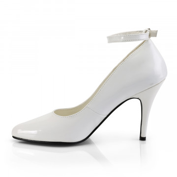 Pleaser VANITY-431 Wht Pat 7us 37eu