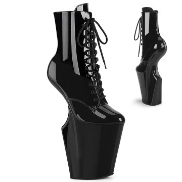 Pleaser WORSHIP-1020 Blk Pat/Blk