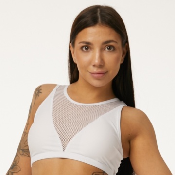 Polerina wear, top Dicentra White (coarse mesh)
