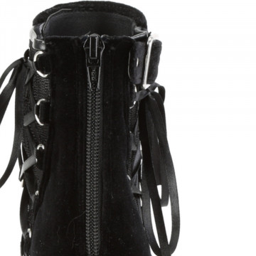 Stivaletti Demonia CRYPTO-51 Blk Velvet-Lace - 36