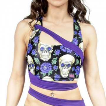 Completo TOP + SHORT Wink Skull stampato S