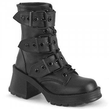 Demonia Cult BRATTY-118 Blk Vegan Leather