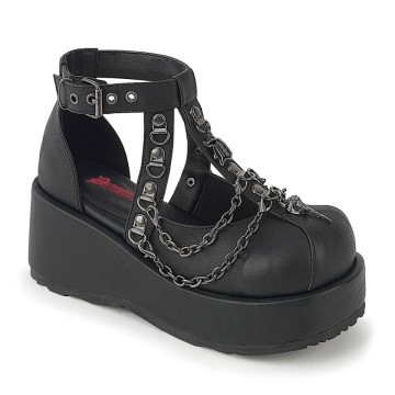 Demonia Cult CUBBY-28 Blk Vegan Leather