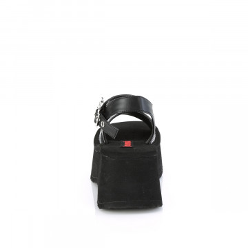 Demonia Cult FUNN-10 Blk Vegan Leather