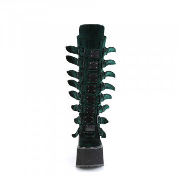 Stivale Demonia Cult SWING-815 Emerald Velluto
