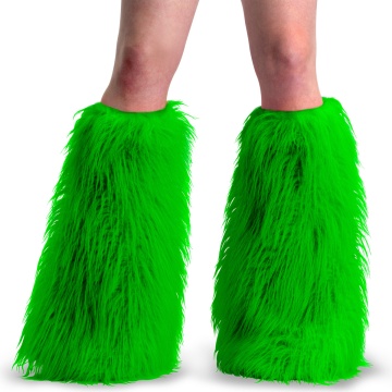 Demonia Cult YETI-08 Neon Green Faux Fur