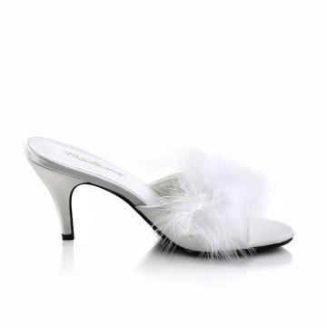 Fabulicious AMOUR-03 Wht Pu-Fur