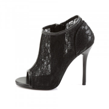 Fabulicious AMUSE-56 Blk Lace-Mesh