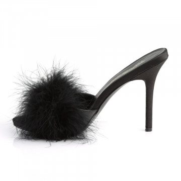 Fabulicious CLASSIQUE-01F Blk Pu-Fur