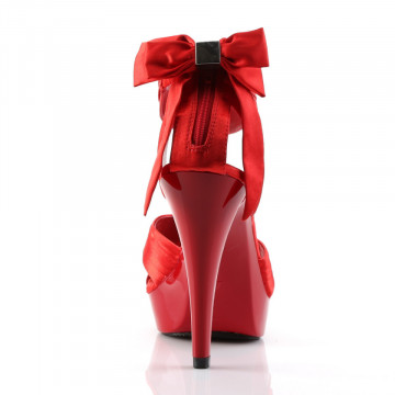 Fabulicious COCKTAIL-568 Red Satin/Red
