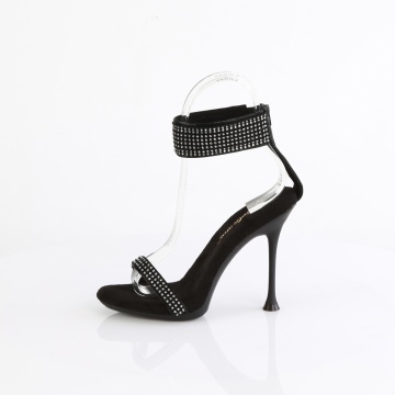 Fabulicious CUPID-440 Blk Faux Leather-RS/Blk