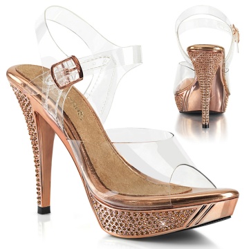 Fabulicious ELEGANT-408 Clr-Rose Gold/Rose 9us 39eu