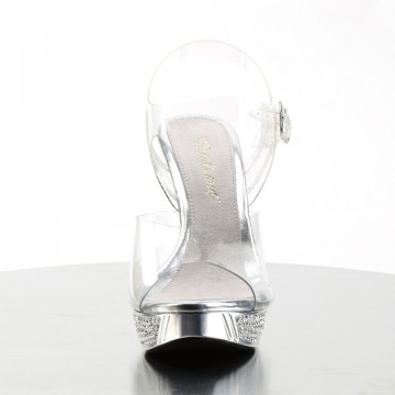 Fabulicious ELEGANT-408 Clr/Slv Chrome