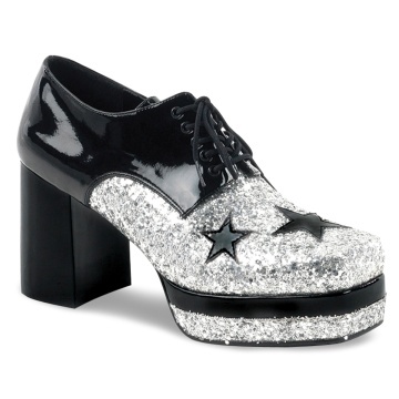 Funtasma GLAMROCK-02 Blk Pat-Slv Gltr