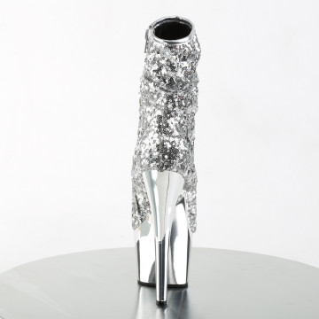 Stivaletti Pleaser ADORE-1008SQ  Argento