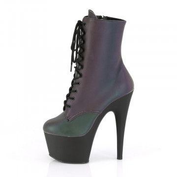 Pleaser ADORE-1020REFL Green Multi Reflective/Blk Matte
