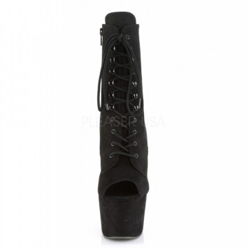 Pleaser ADORE-1021FS Blk Faux Suede/Blk Faux Suede