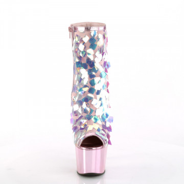 Pleaser ADORE-1031SSQ Iri.Opal Sequin-B.Pink Met Pu/B.Pink Chrome