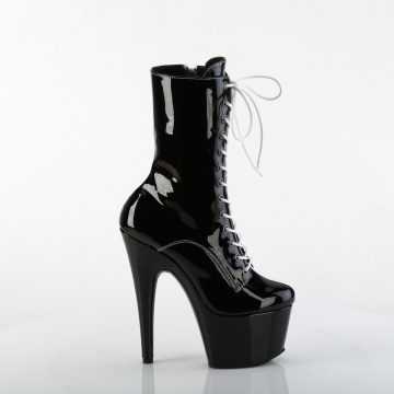 Pleaser ADORE-1040TT Blk-Wht Pat/Blk-Wht