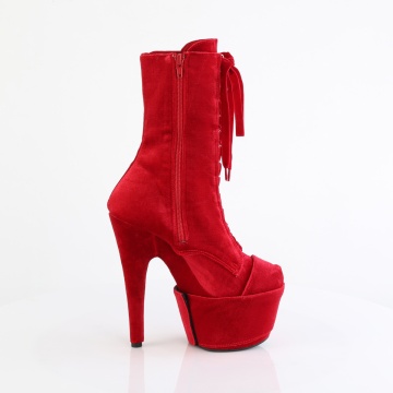 Pleaser ADORE-1045VEL Red Velvet/Red Velvet