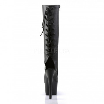 Pleaser ADORE-2018 Blk Faux Leather/Blk Matte