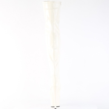 Pleaser ADORE-3000 Off-Wht Pat/Off-Wht