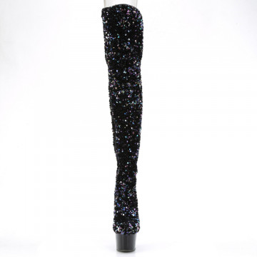 Pleaser ADORE-3020 Blk Multi Seuqins/Blk