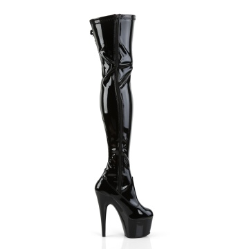 Pleaser ADORE-3050 Blk Str Pat/Blk