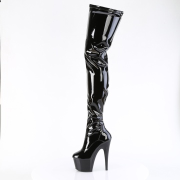 Pleaser ADORE-4000 Blk Str. Pat/Blk - Img 4