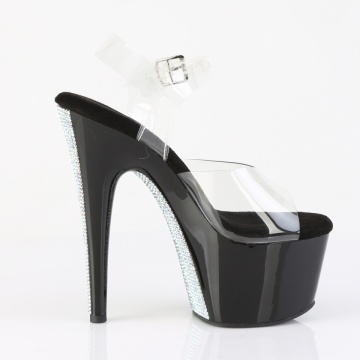 Pleaser ADORE-708CRS-2 Clr/Blk-Slv RS - Img 5