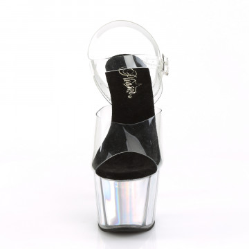 Pleaser ADORE-708HGI Clr/Slv Hologram Inserts