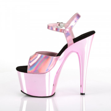 Pleaser ADORE-709HGCH B. Pink Hologram/B. Pink Chrome