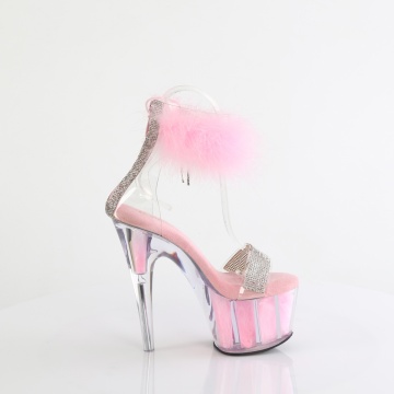 Pleaser ADORE-727F Clr-B. Pink Fur/M