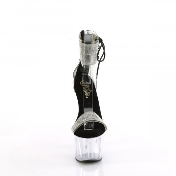 Pleaser ADORE-727RS Clr-Blk/Clr