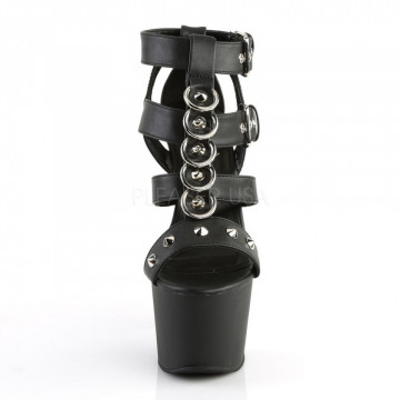 Pleaser ADORE-758 Blk Faux Leather/Blk Matte