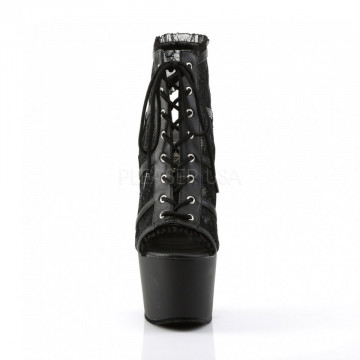 Pleaser ADORE-796LC Blk Mesh Lace/Blk Matte