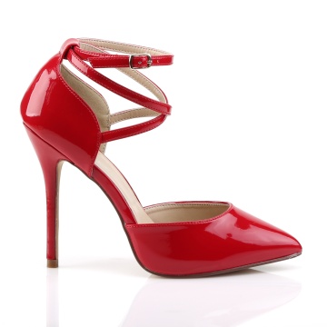 Pleaser AMUSE-25 Red Pat