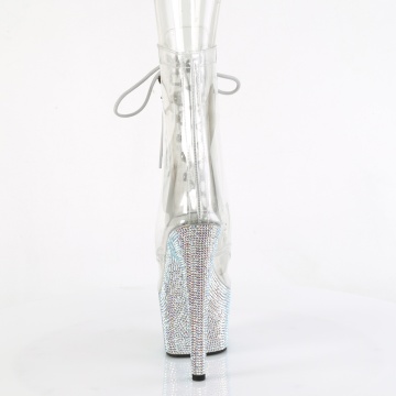 Pleaser BEJEWELED-1021C-7 Clr-RS/Slv AB RS