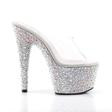 Pleaser BEJEWELED-701MS Clr/Slv Multi RS