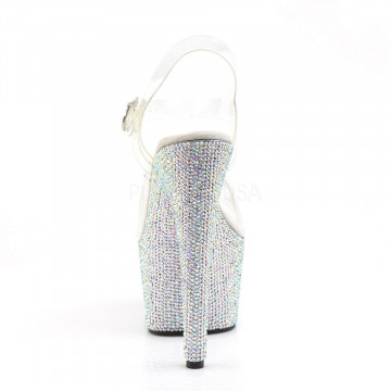 Pleaser BEJEWELED-708DM Clr/Slv Multi RS