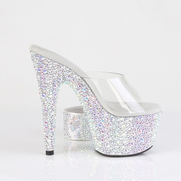 Pleaser BEJEWELED-712MS Clr/Slv AB RS