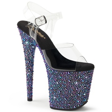 Pleaser BEJEWELED-808MS Clr/Blk Multi RS