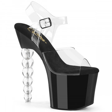 Pleaser BLISS-708 Clr/Blk-Clr