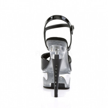 Pleaser CAPTIVA-609 Blk Pat/Clr