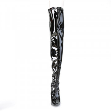 Pleaser CLASSIQUE-3000 Blk Str. Pat