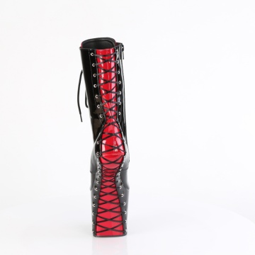 Pleaser CRAZE-1040FH Blk-Red Pat/Blk Red