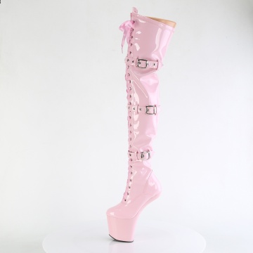 Pleaser CRAZE-3028 B. Pink Str. Pat/B. Pink