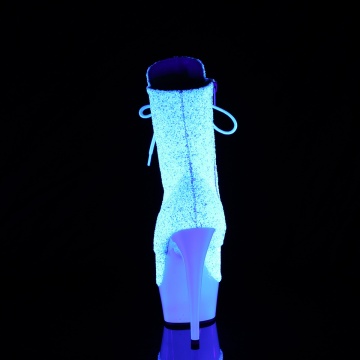 Pleaser DELIGHT-1020LG Neon Wht Multi Glitter/Neon Wht