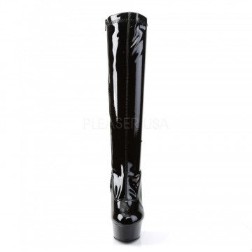 Pleaser DELIGHT-2000 Blk Str Pat/Blk