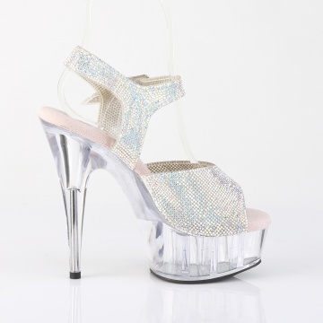 Pleaser DELIGHT-608N-RS Slv AB RS-TPU/Clr